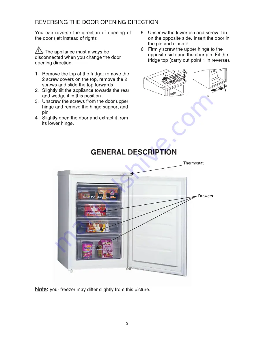 Elba EUF 2040S Operating Instructions Manual Download Page 5