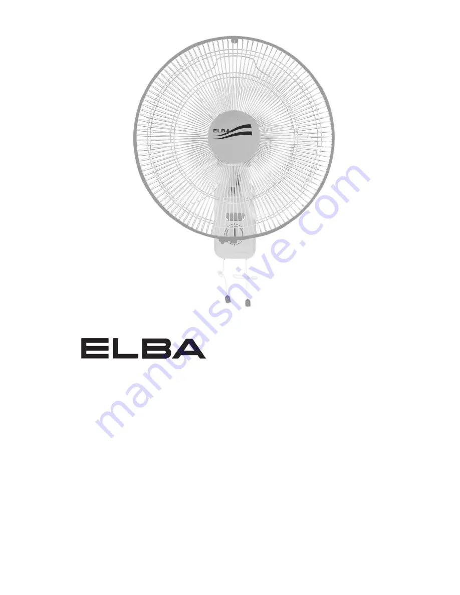 Elba EWMF-A1640(GR) Owner'S Manual Download Page 1