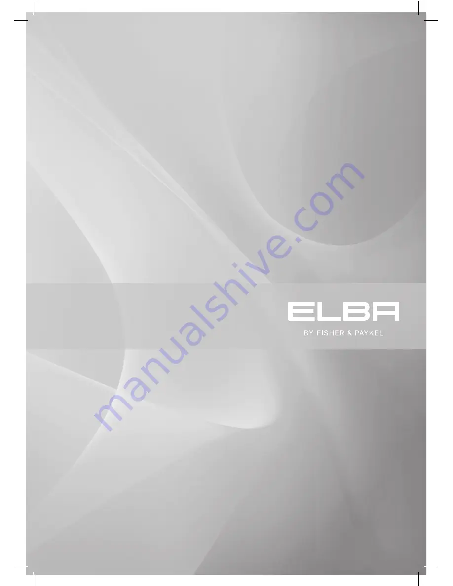 Elba HS60CSEX3 Installation Instructions And User Manual Download Page 1