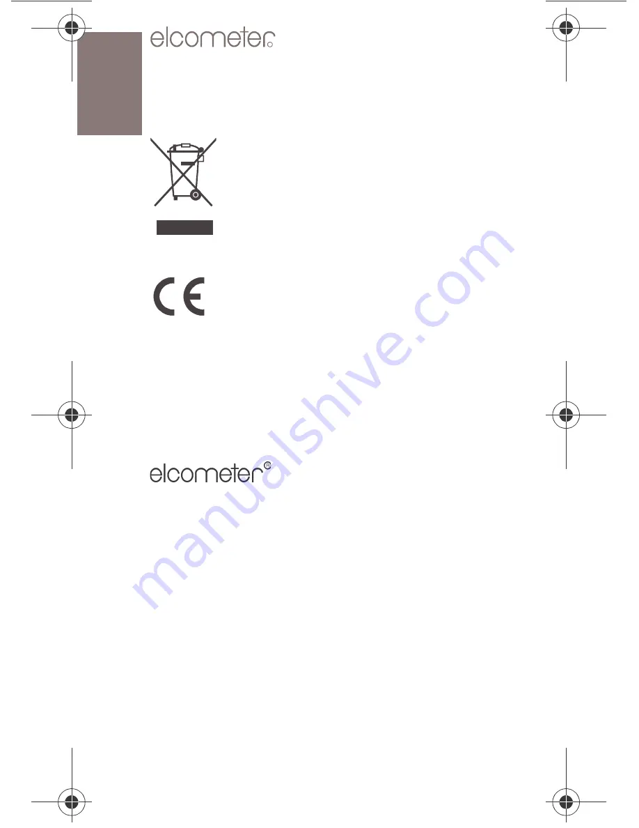 Elcometer 214l Operating Instructions Manual Download Page 2