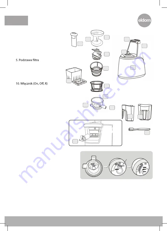 Eldom perfect juicer PJ650 Скачать руководство пользователя страница 5