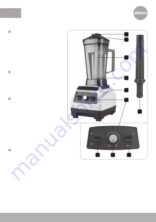 Eldom Perfect Vital BK500B Operating Instruction Download Page 30