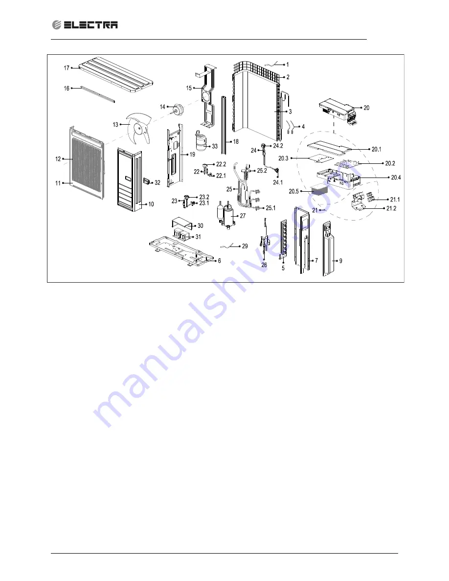 Electra ELAU-VCZ218-H11 Service Manual Download Page 63