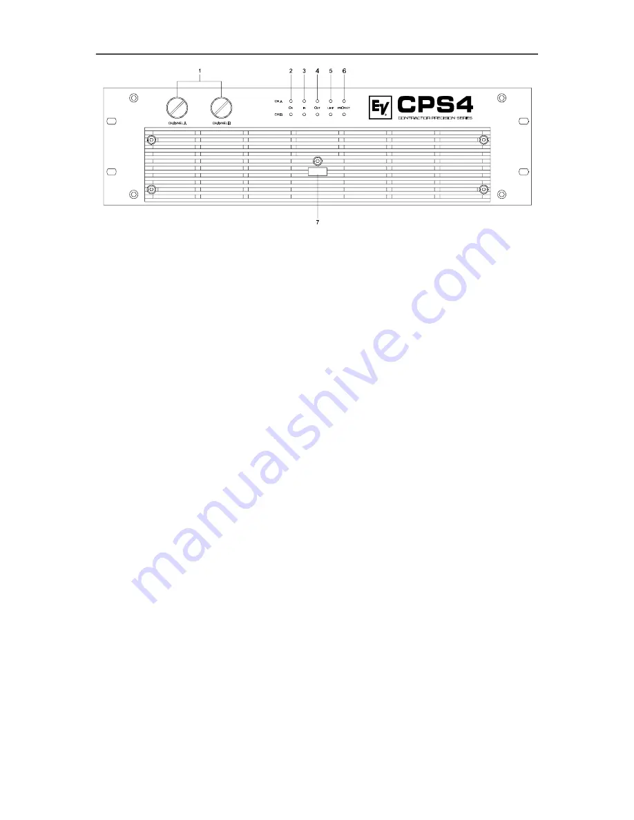 Electro-Voice Contractor Precision CPS3 Скачать руководство пользователя страница 4