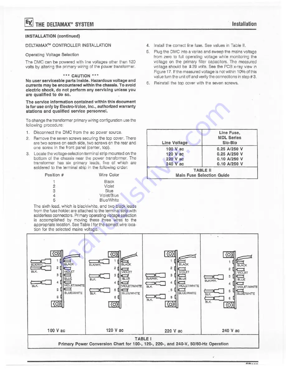 Electro-Voice DeltaMax DMC-1122 Owner'S Manual Download Page 16