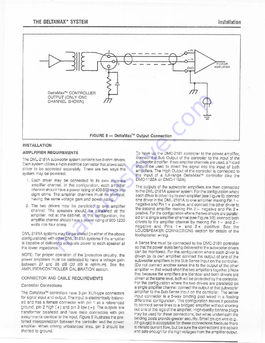 Electro-Voice DMC-2181 Deltamax Скачать руководство пользователя страница 12