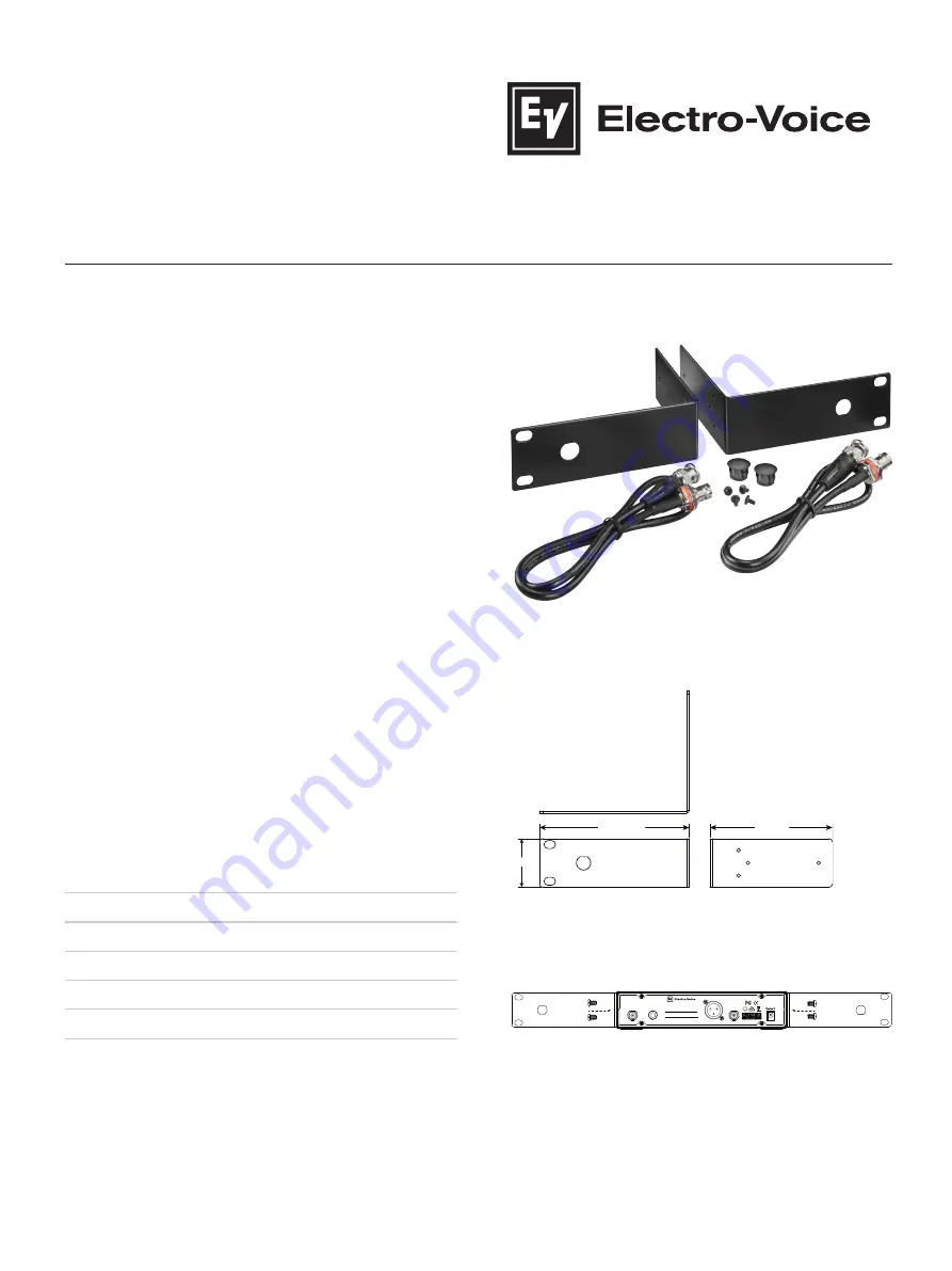 Electro-Voice RE3-ACC-RMK1 Скачать руководство пользователя страница 1