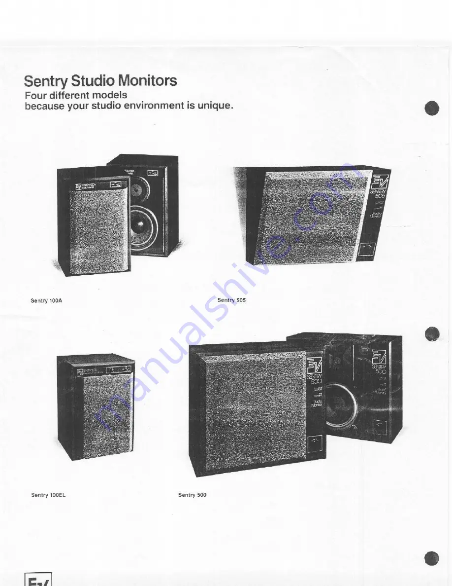 Electro-Voice Sentry 100EL Datasheet Download Page 8