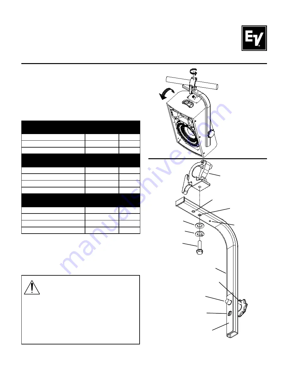 Electro-Voice TCA-1 User Instructions Download Page 1