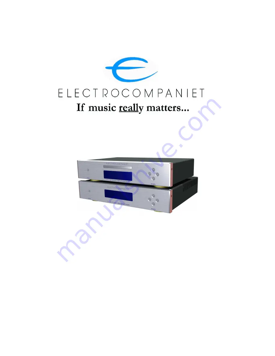 ELECTROCOMPANIET PI-2 Owner'S Manual Download Page 1