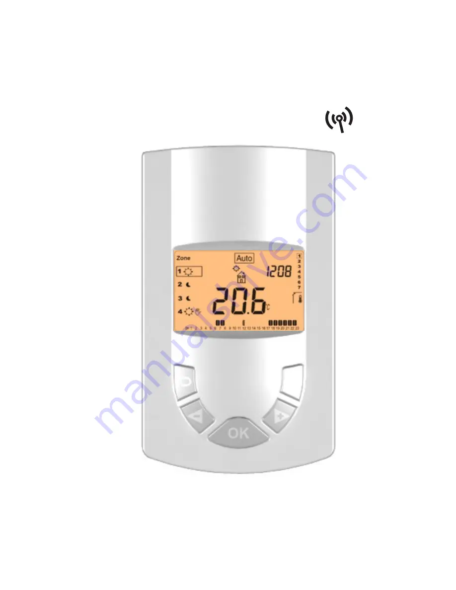 Electrorad 4 Zones RF Programmer Installation & Operation Manual Download Page 1