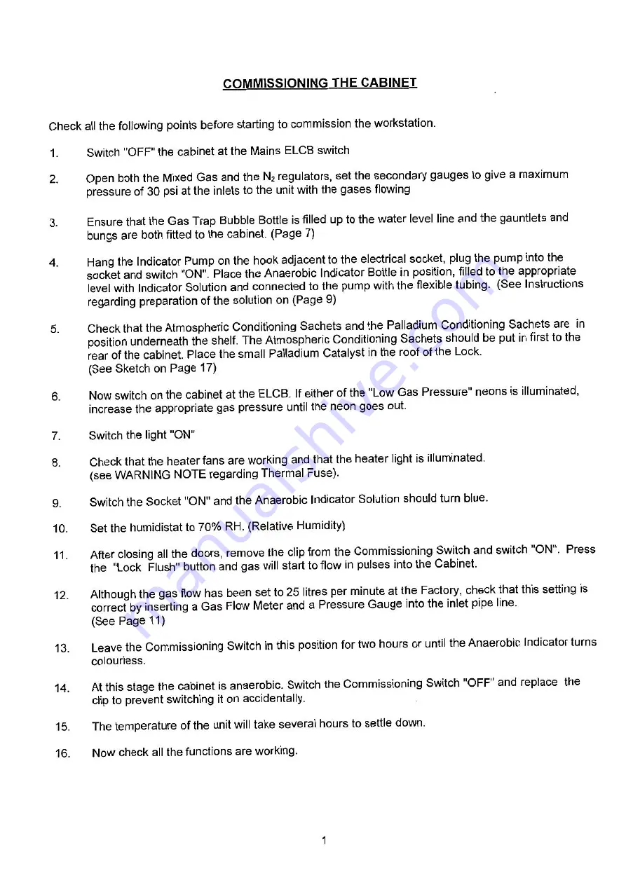 ELECTROTEK AW800TGRF4P STANDARD TWO GAS Manual Download Page 11