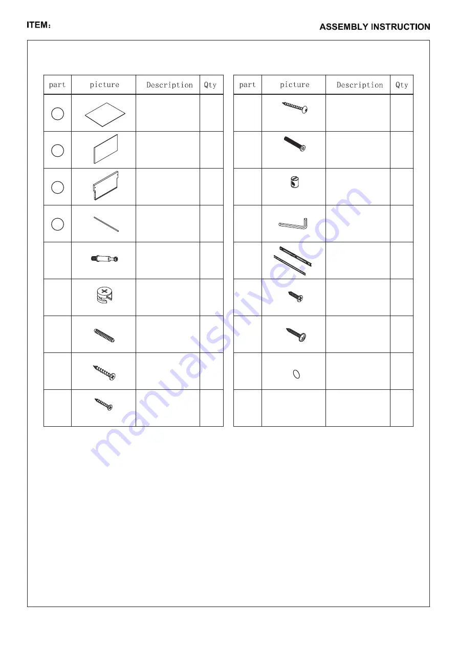 ELEGANT Emerson DF11003MW Assembly Instructions Manual Download Page 3