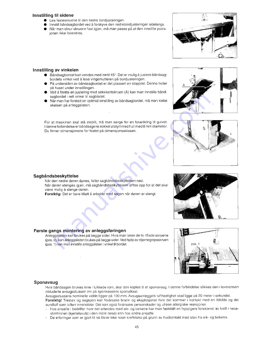 Elektra Beckum BAS 315/4 GDN 55 Operating Instructions Manual Download Page 47