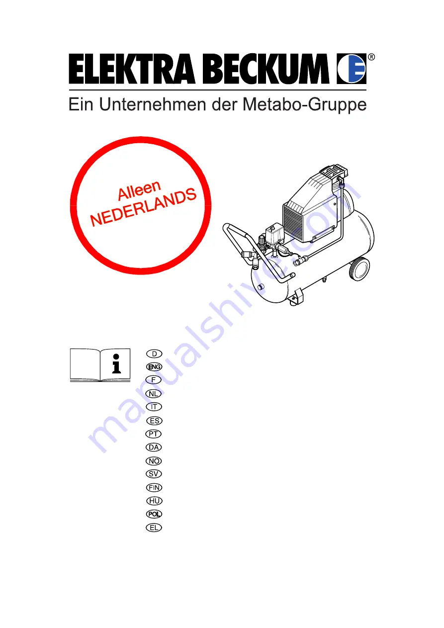 Elektra Beckum Basic 270 (Dutch) Handleiding Download Page 1