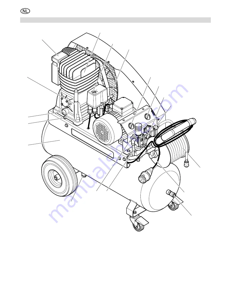 Elektra Beckum Compressor Mega 700 D (Dutch) Handleiding Download Page 3