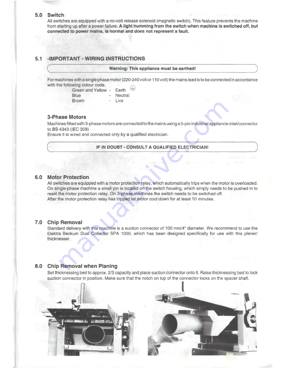 Elektra Beckum HC 260 Скачать руководство пользователя страница 5