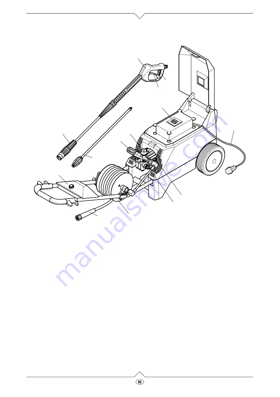 Elektra Beckum High Pressure Cleaners HD 165 / 610 W (Norwegian) Bruksanvisning Download Page 3