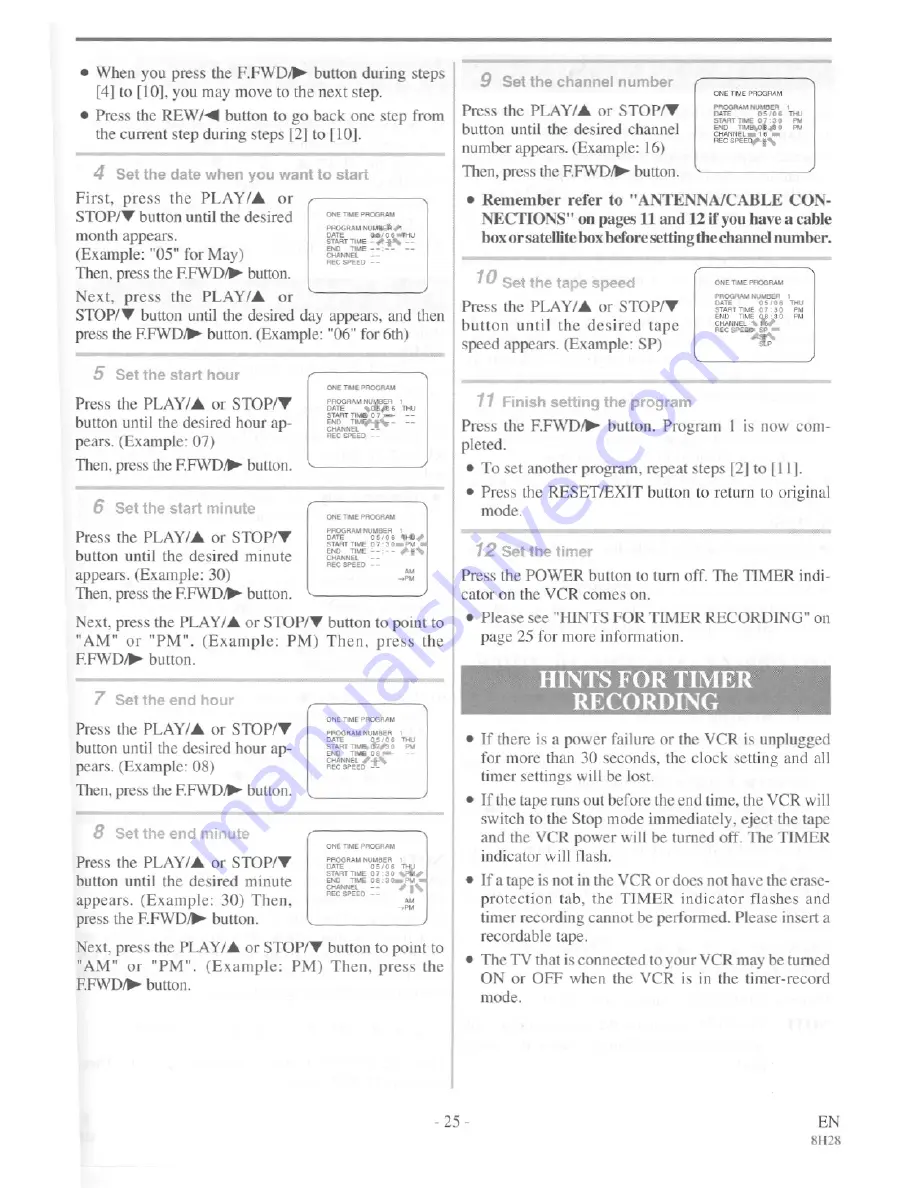 ELEKTRA EKVF2940 (Spanish) Manual De Usuario Download Page 25