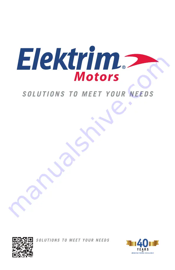 Elektrim Brake Instructions For The Installation, Operation And Maintenance Download Page 1