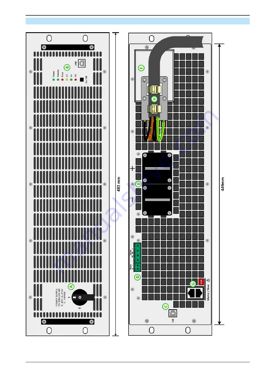 Elektro-Automatik PSI 9000 WR 3U SLAVE Operating Manual Download Page 13