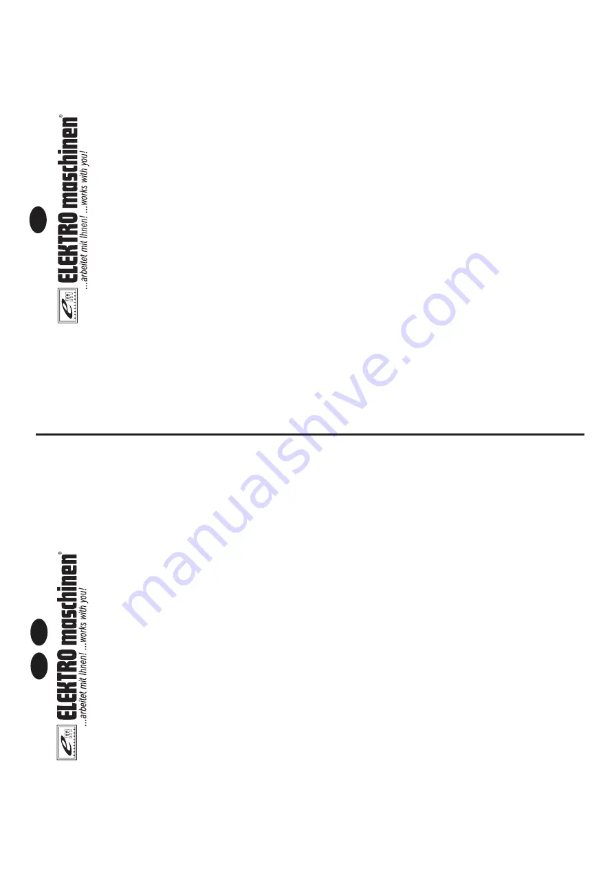 Elektro Maschinen WPEm 7000/100R Operating Instruction Download Page 45