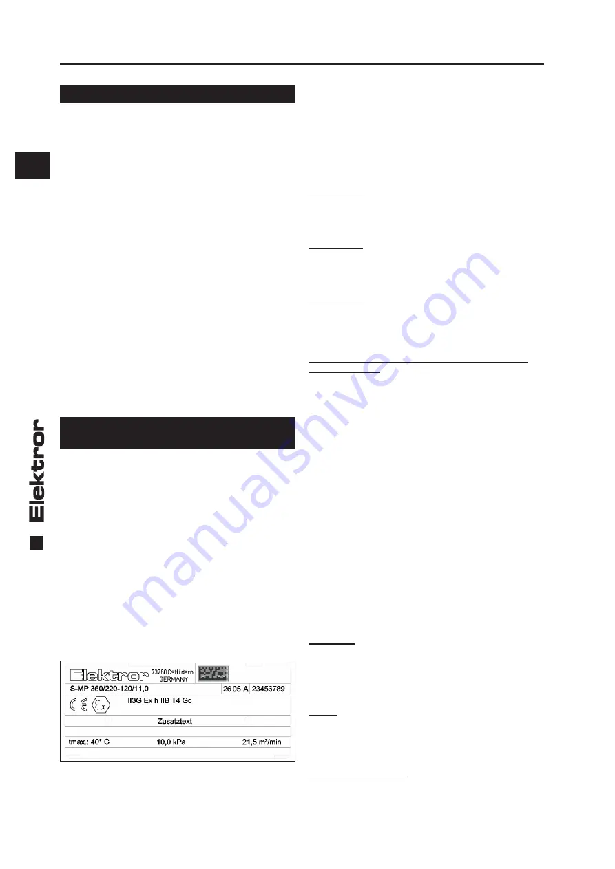 Elektror S-MP 345/20 Operation And Assembly Instructions Download Page 28