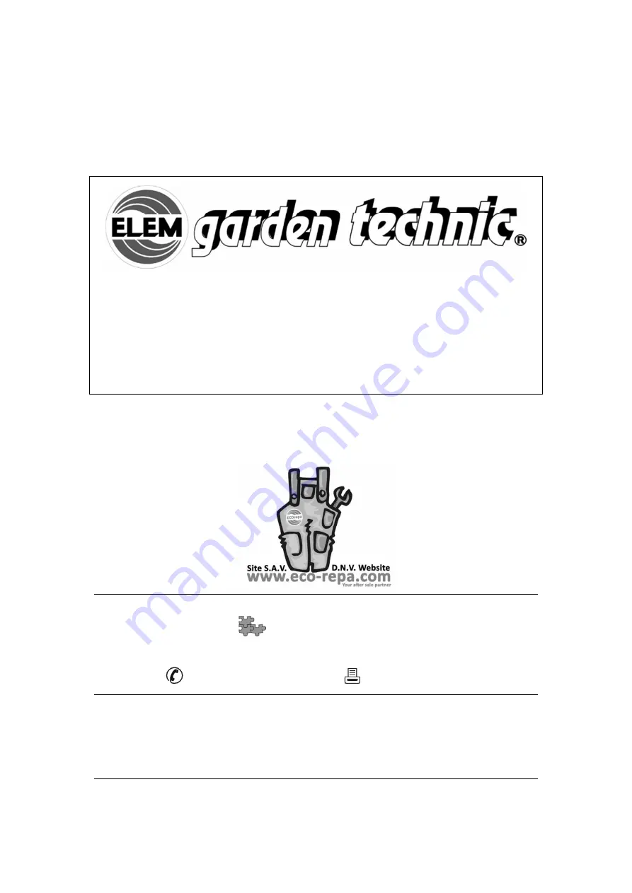 Elem Garden Technic 5411074191535 Original Instructions Manual Download Page 94