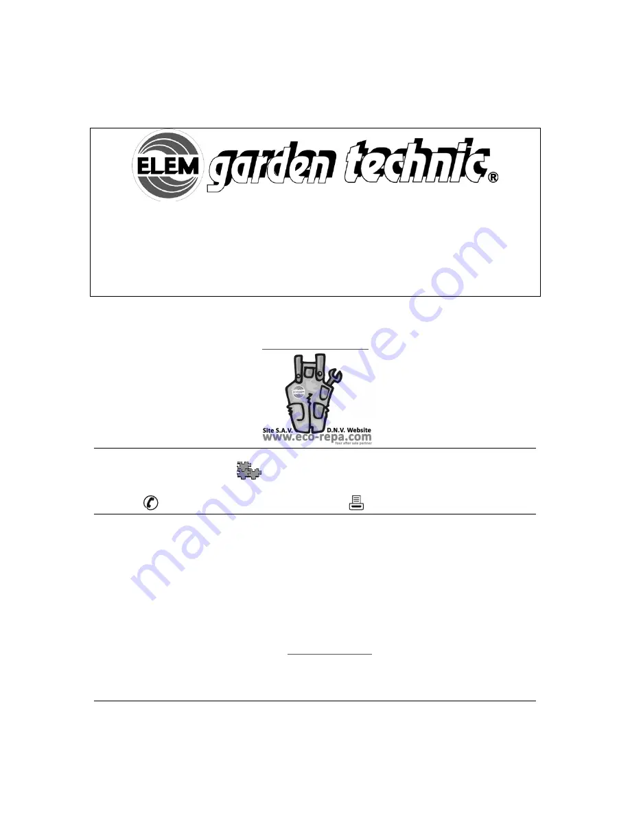 Elem Garden Technic TRT2531-2 Original Instructions Manual Download Page 134