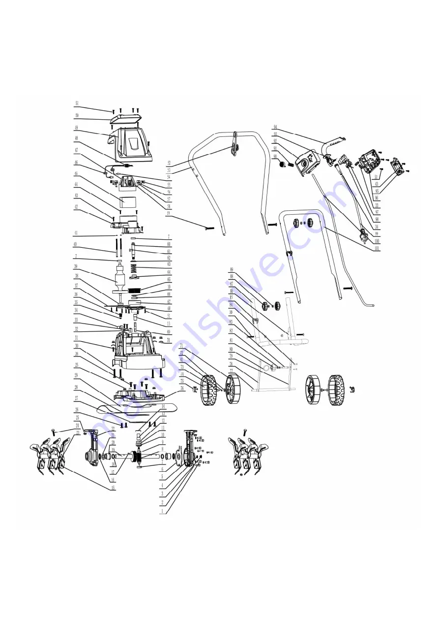 elem garden technic MTBE1406W Original Instructions Manual Download Page 52