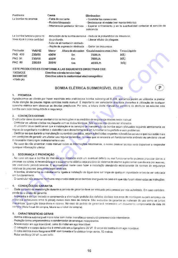 elem technic PAC80 Instruction Manual Download Page 17