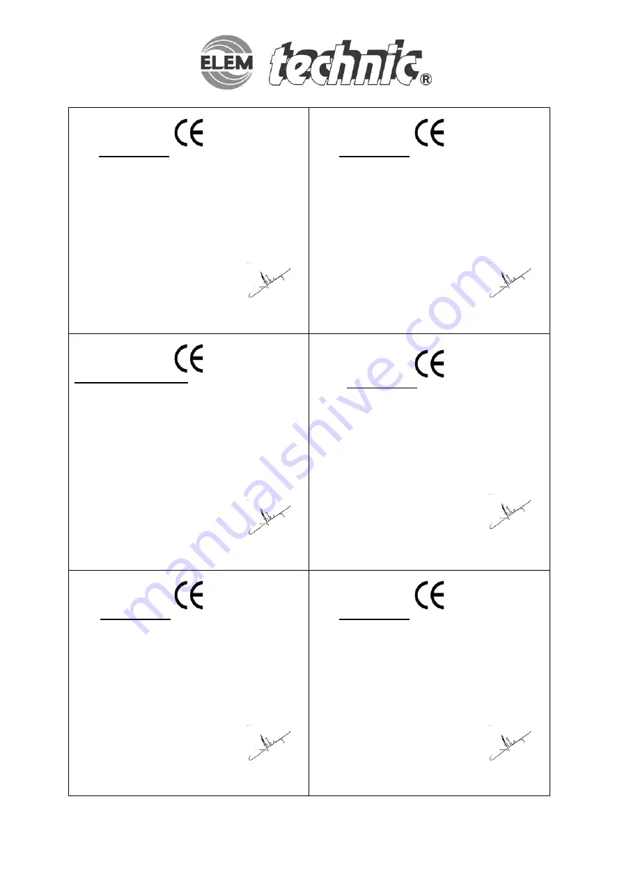 elem technic PAC80 Instruction Manual Download Page 21