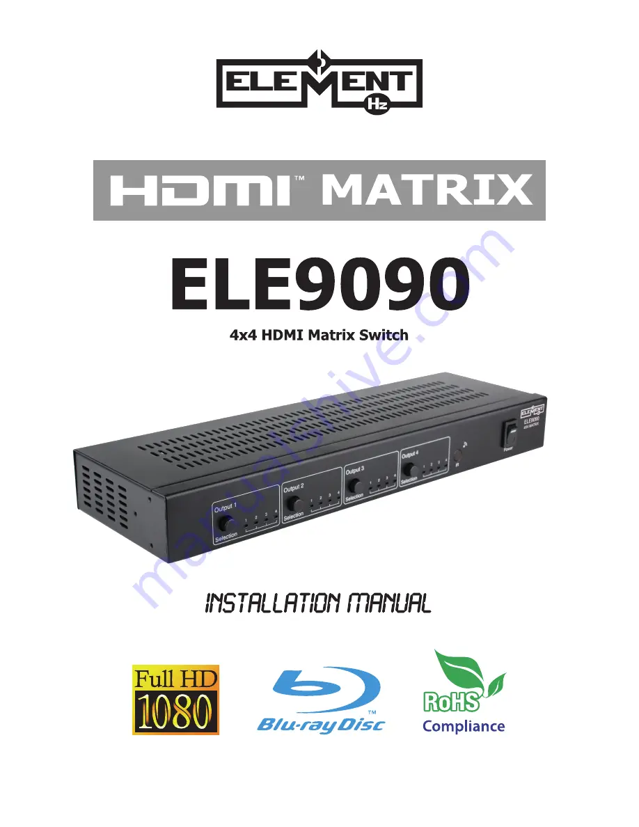 Element-Hz ELE9090 Скачать руководство пользователя страница 1