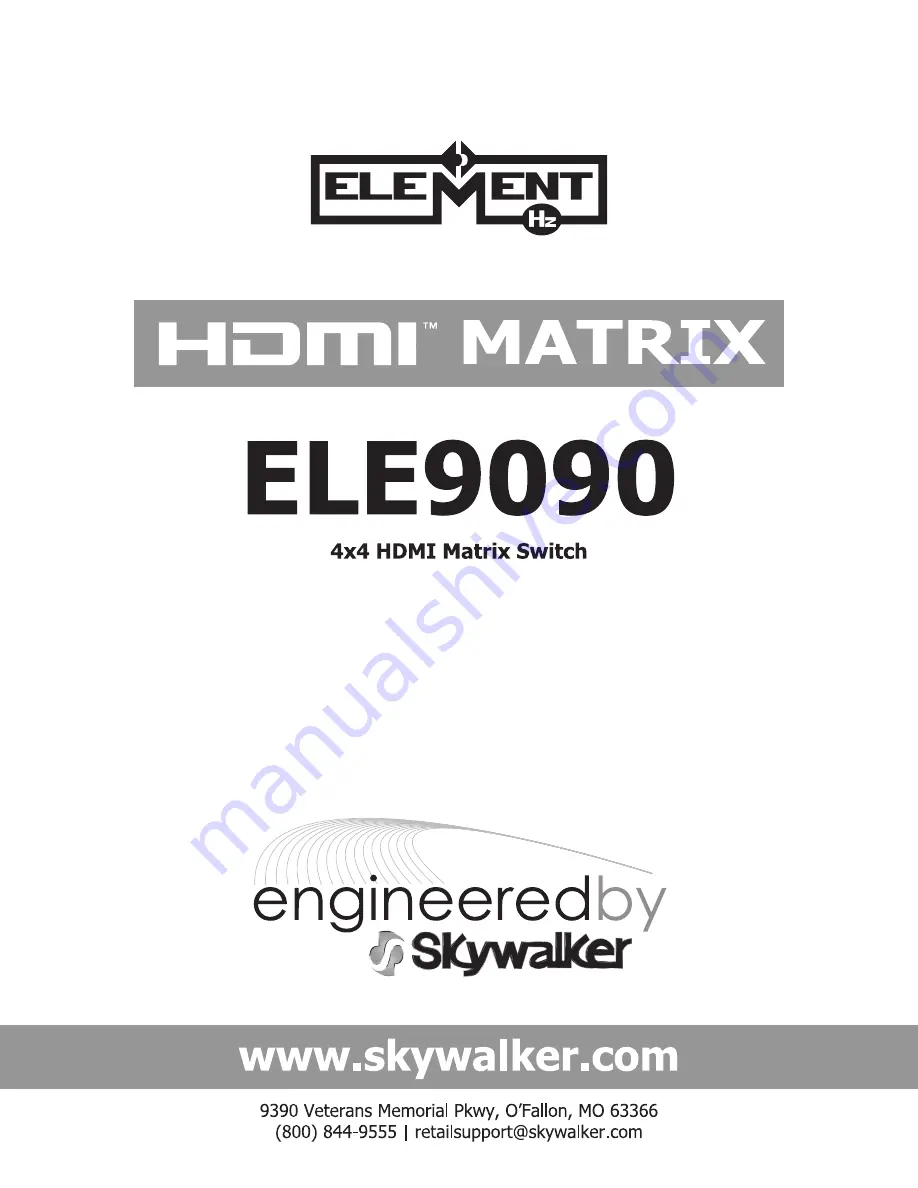 Element-Hz ELE9090 Installation Manual Download Page 15