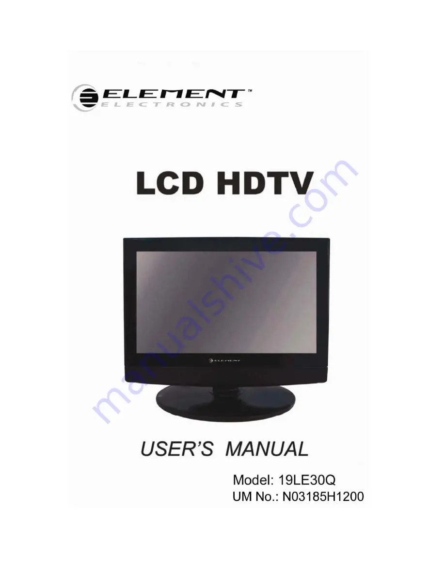 Element 19LE30Q User Manual Download Page 1