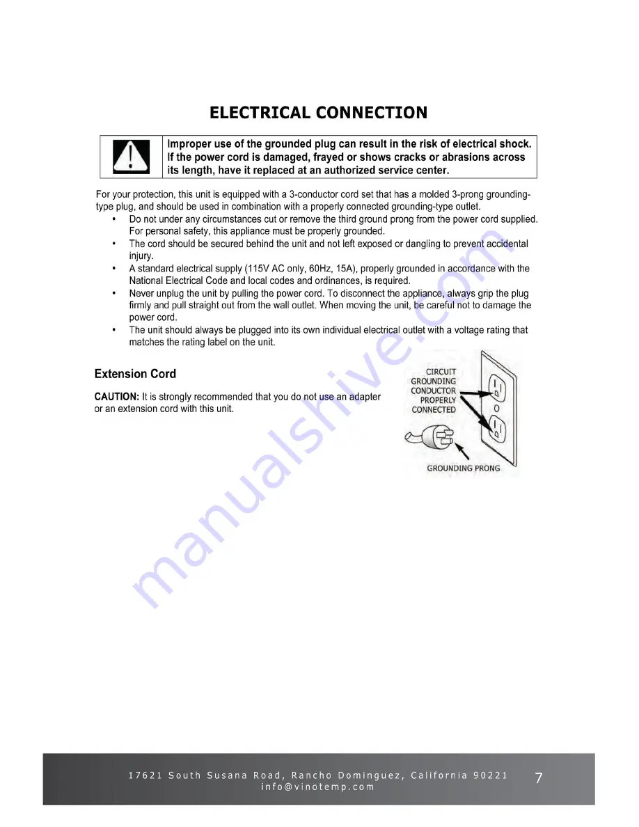 Element EL-46WCST Owner'S Manual Download Page 7