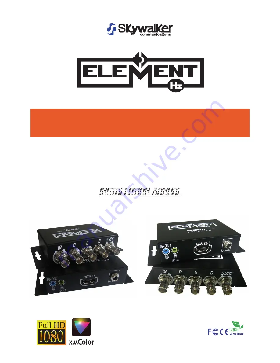 Element ELE8084 Installation Manual Download Page 1