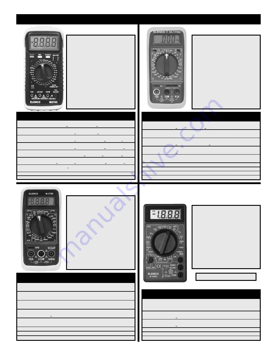 Elenco Electronics XK-550 Instruction Manual Download Page 14