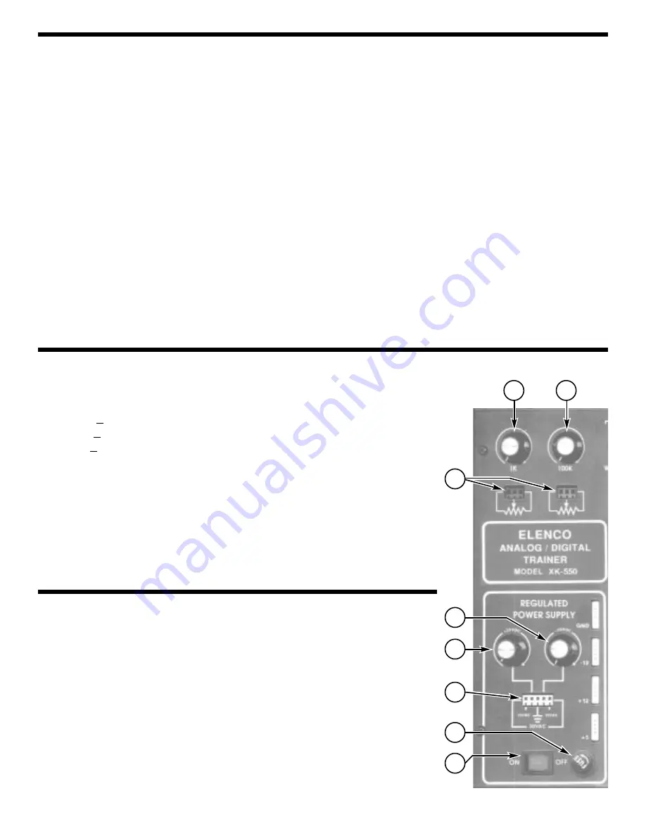 Elenco Electronics XK-550K Скачать руководство пользователя страница 5