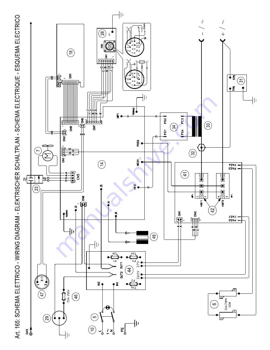 Elettro CF TIG 164 Instruction Manual Download Page 43