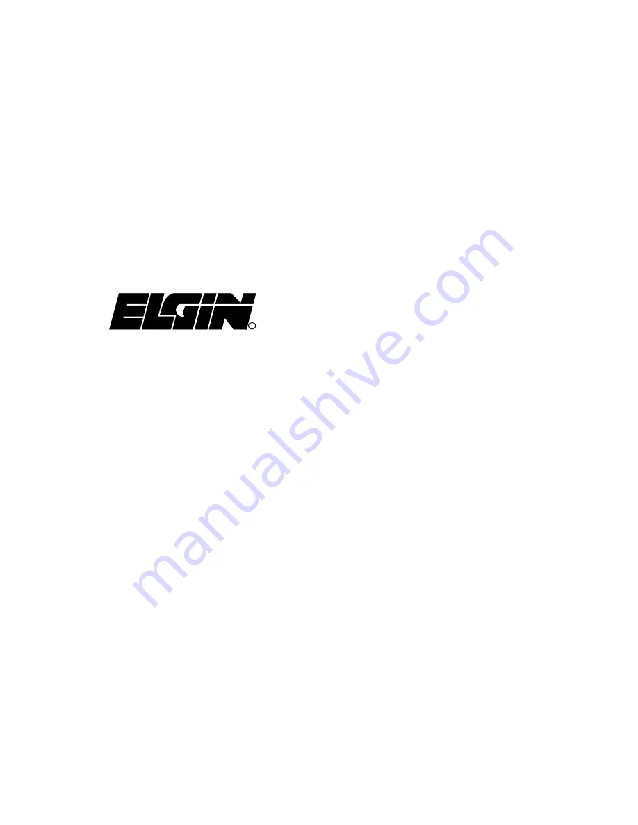 Elgin Pelican P Operator'S Manual Download Page 7