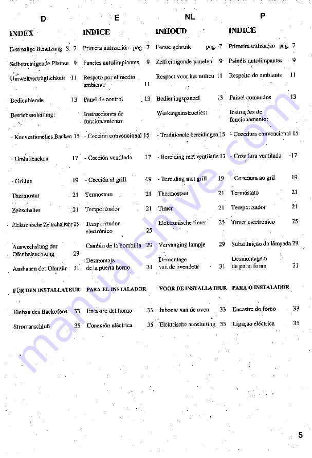 Elin EBH 7363 MX Installation - Use - Maintenance Download Page 5