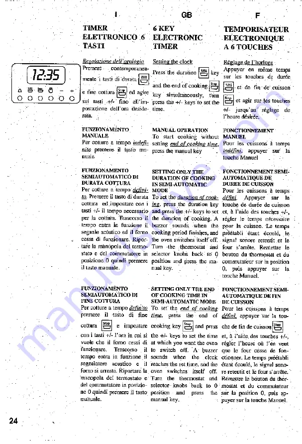 Elin EBH 7363 MX Installation - Use - Maintenance Download Page 24