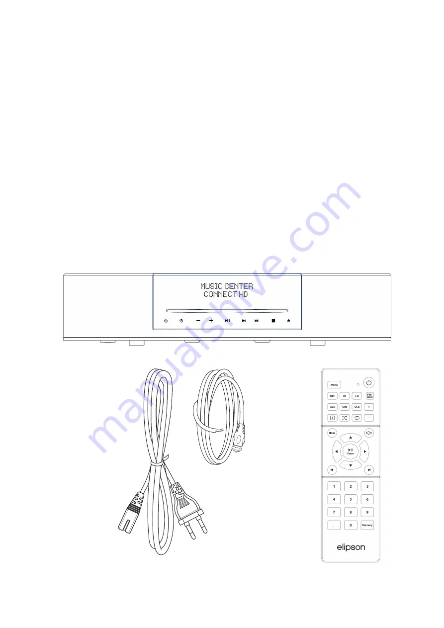 Elipson Music Center Connect HD Скачать руководство пользователя страница 2