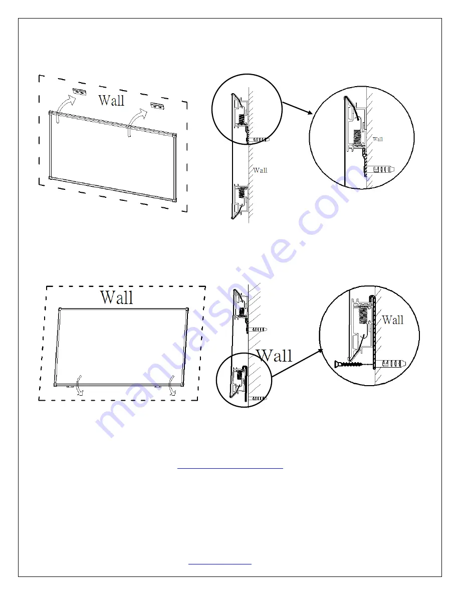 Elite ProAV EDGE FREE Pro Frame Thin UST Series User Manual Download Page 8