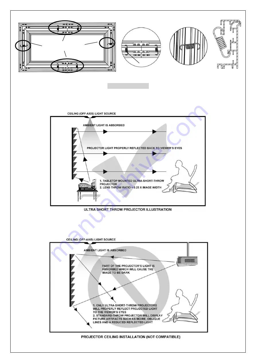 Elite ProAV Pro Frame Thin DarkStar UST 2 Series User Manual Download Page 7