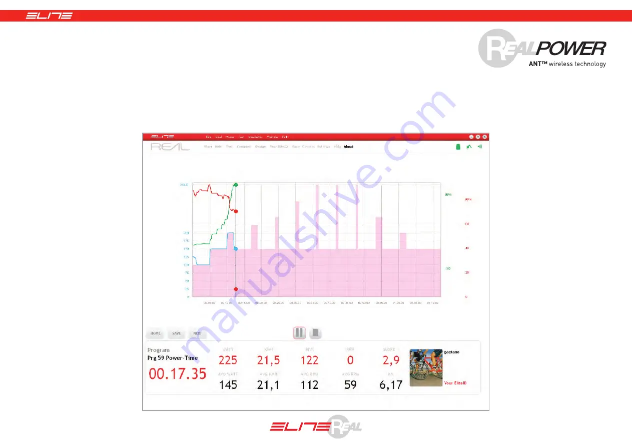 Elite Real RealPower Wireless ANT Manual Download Page 85