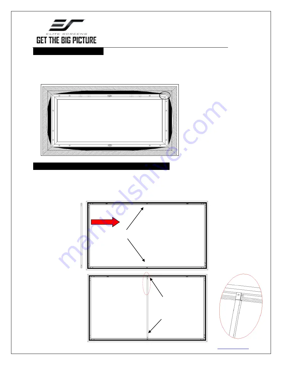 Elite Screens Edge Frame User Manual Download Page 7