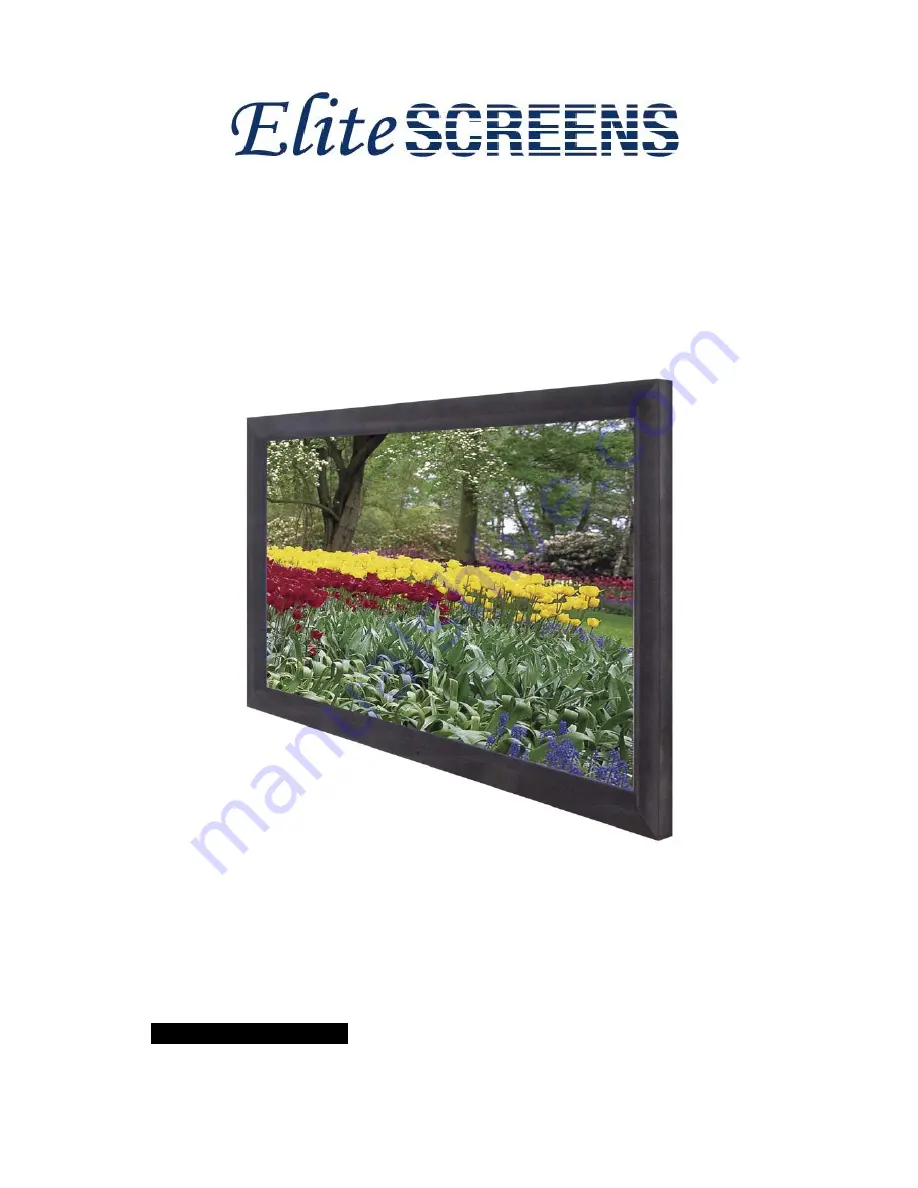 Elite Screens Elite Ez-Frame Series User Manual Download Page 1