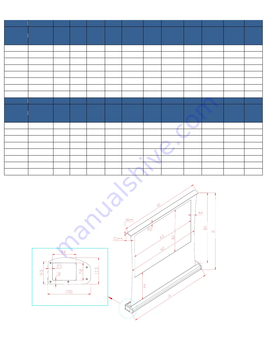 Elite Screens FE103C User Manual Download Page 6